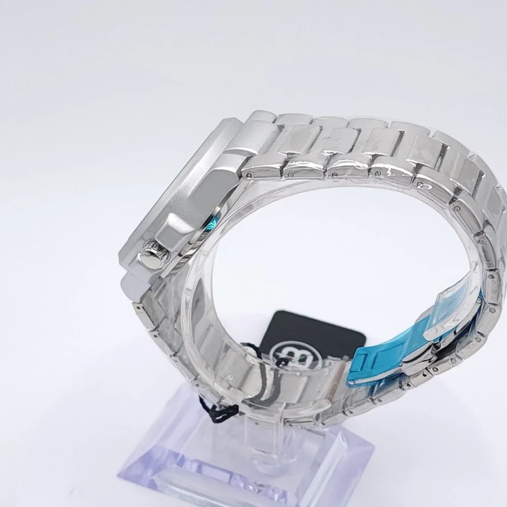 BIBI‎ Automatic Octagon Watch Silver 42mm